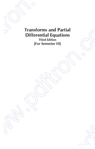 Transforms and Partial Differential Equations
