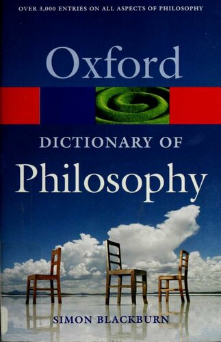 The Oxford dictionary of philosophy
