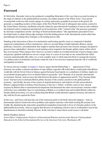 Capital, the State, and War: Class Conflict and Geopolitics in the Thirty Years’ Crisis, 1914–1945