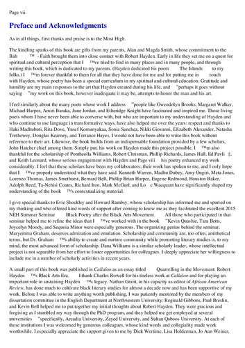 Robert Hayden in Verse: New Histories of African American Poetry and the Black Arts Era