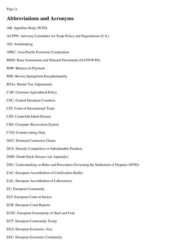 The Role of the Judge in International Trade Regulation: Experience and Lessons for the WTO
