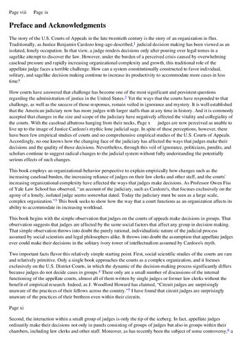 Inside Appellate Courts: The Impact of Court Organization on Judicial Decision Making in the United States Courts of Appeals