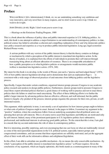 The Political Economy of Expertise: Information and Efficiency in American National Politics