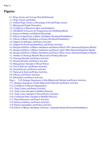 Protest and the Politics of Blame: The Russian Response to Unpaid Wages