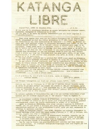 Katanga Libre. n° 3