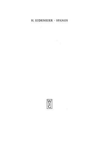 Spanos. Eine byzantinische Satire als Parodie