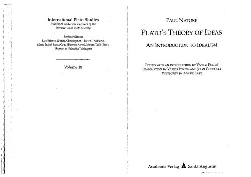 Platos's Theory of Ideas: An Introduction to Idealism