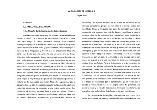 La filosofía de Nietzsche