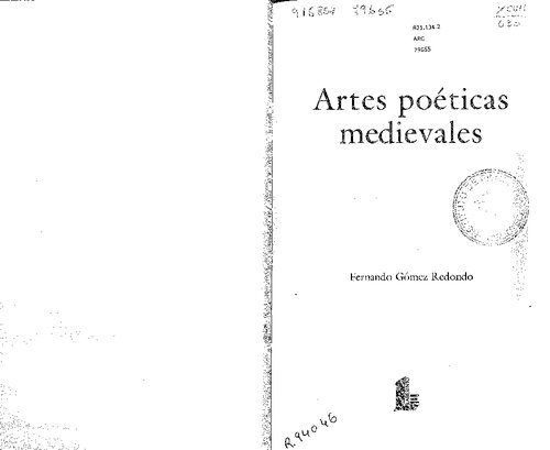 Artes poéticas medievales