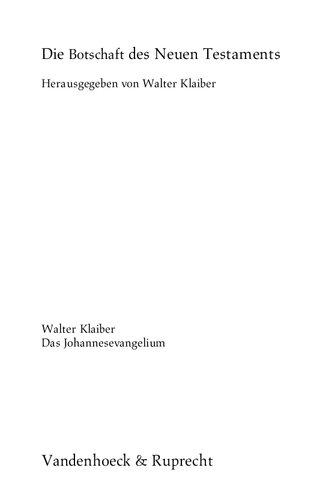 Das Johannesevangelium, Teilband 2: Joh 11,1 – 21,25