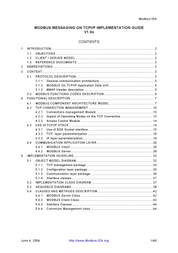 Modbus messaging on TCP-IP implementation guide.V1.0a