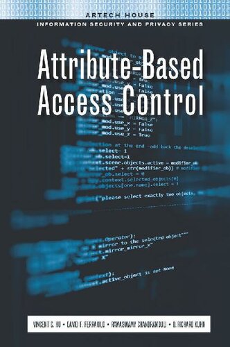 Attribute-Based Access Control (Artech House Information Security and Privacy)