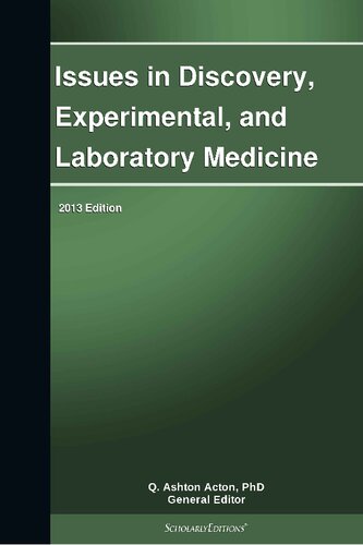 Issues in Discovery, Experimental, and Laboratory Medicine: