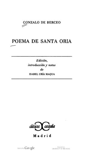 Poema de Santa Oria