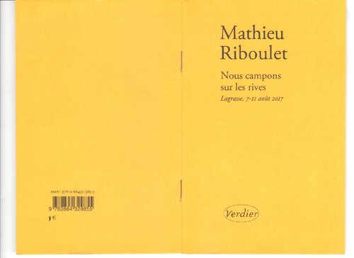 Nous campons sur les rives: Lagrasse, 7-11 août 2017