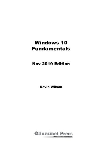 Windows 10 Fundamentals Nov 2019 Edition