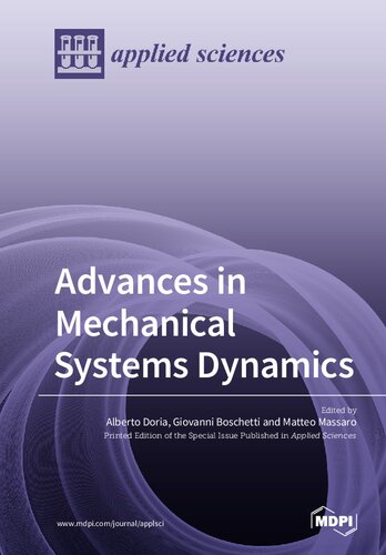 Advances in Mechanical Systems Dynamics