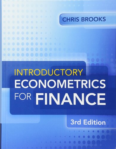 Introductory Econometrics for Finance 3rd Edition