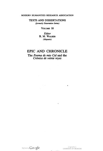 Epic and Chronicle: the 