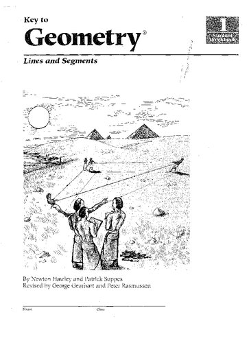Key to Geometry, Book 1: Lines and Segments
