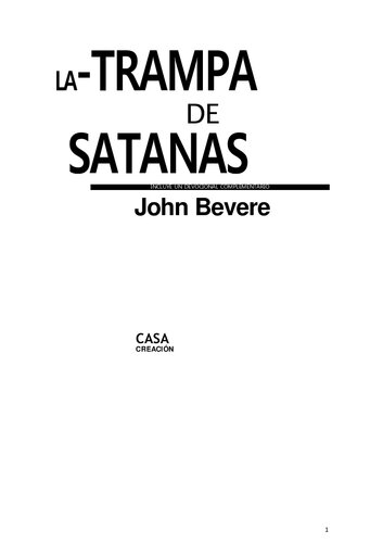 La Trampa de Satanas (incluye un devocional complementario)