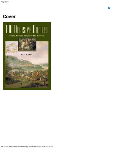 100 Decisive Battles. From Ancient Times to the Present