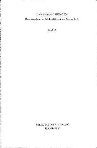 Kants »Metaphysische Anfangsgründe der Naturwissenschaft«: Ein Kritischer Kommentar