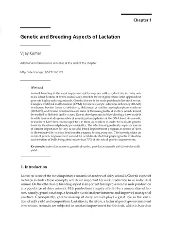 Trends and Advances in Veterinary Genetics