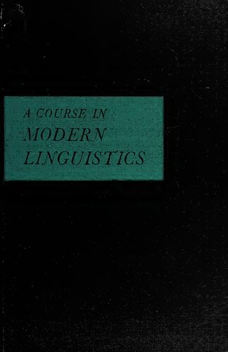 A Course in Modern Linguistics