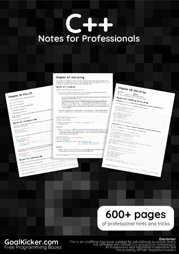 Cpp++ Notes For Pro. 600+ pages of professional hints and tricks