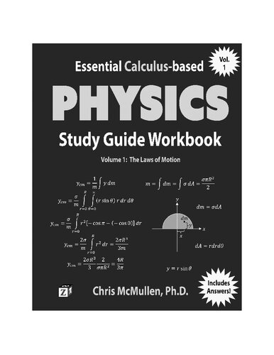 Essential Calculus-based Physics Study Guide Workbook: The Laws of Motion