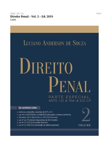 Direito Penal - Parte Especial: Arts. 11 a 154-A do CP [, 019&nbsp;ed.]