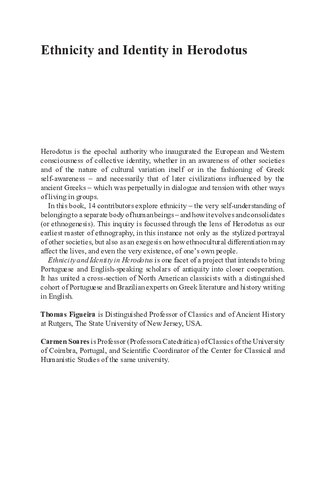 Ethnicity and Identity in Herodotus
