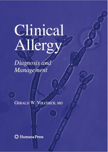Clinical Allergy: Diagnosis and Management