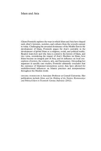 Islam and Asia: A History