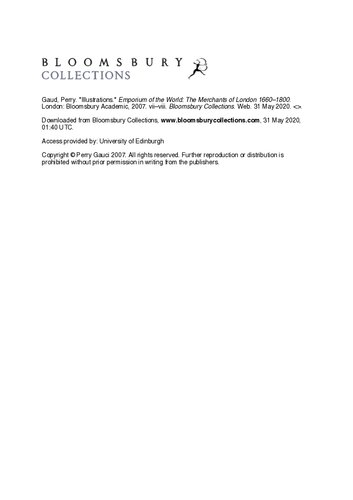 Emporium of the World: the Merchants of London 1660-1800
