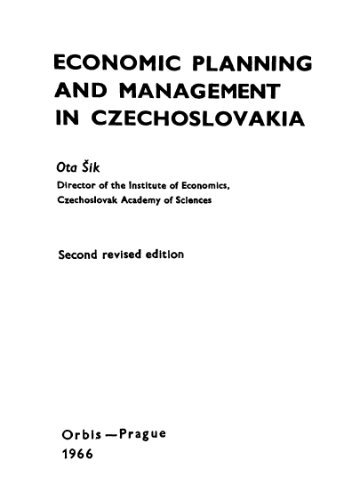 Economic planning and management in Czechoslovakia