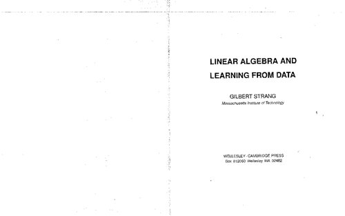 Linear Algebra And Learning from Data