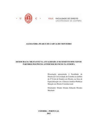 Democracia Militante na Atualidade