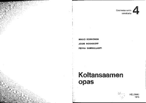 Koltansaamen opas