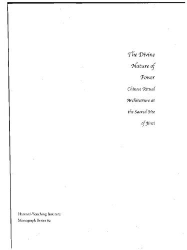 The Divine Nature of Power: Chinese Ritual Architecture at the Sacred Site of Jinci