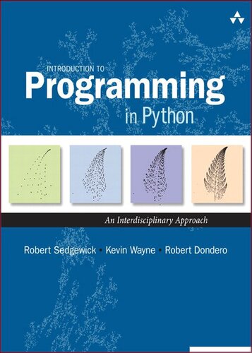 Introduction to Programming in Python: An Interdisciplinary Approach