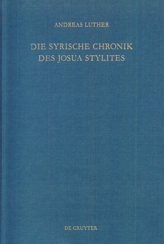 Die syrische Chronik des Josua Stylites