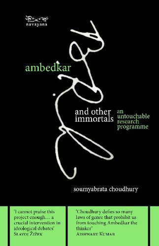 Ambedkar and Other Immortals: An Untouchable Research Programme