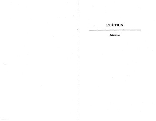 Aristóteles: Poética