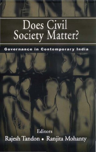 Does Civil Society Matter?: Governance in Contemporary India