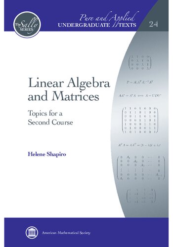 Linear Algebra and Matrices: Topics for a Second Course
