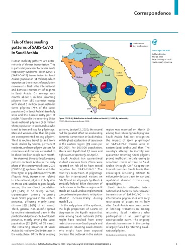 Tale of three seeding patterns of SARS-CoV-2 in Saudi Arabia