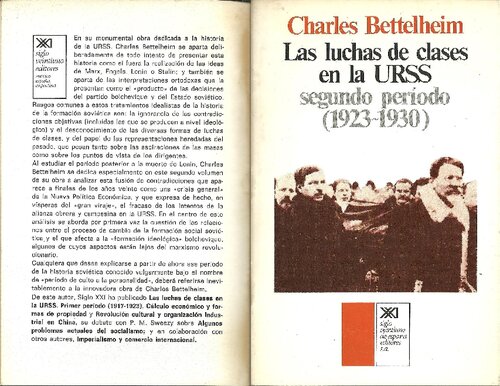 Las luchas de clases en la URSS: segundo período (1923-1930)
