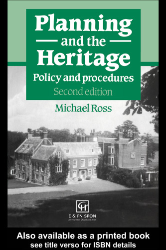 Planning and the Heritage: Policy and procedures